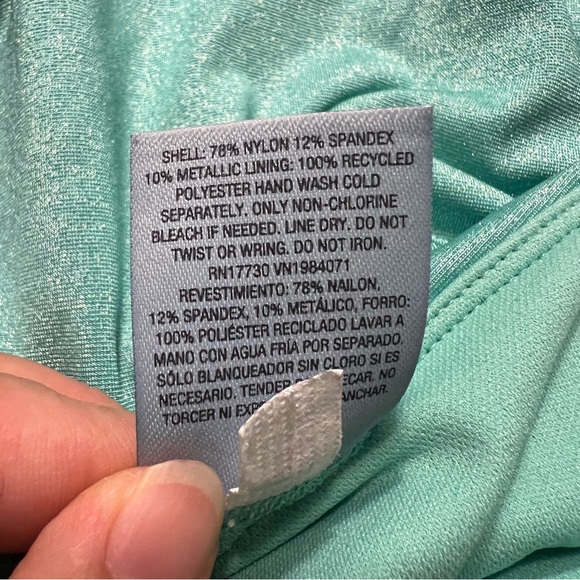 NWT Shade & Shore Mint Green Color Bikini Bottom (L) - Picture 6 of 6